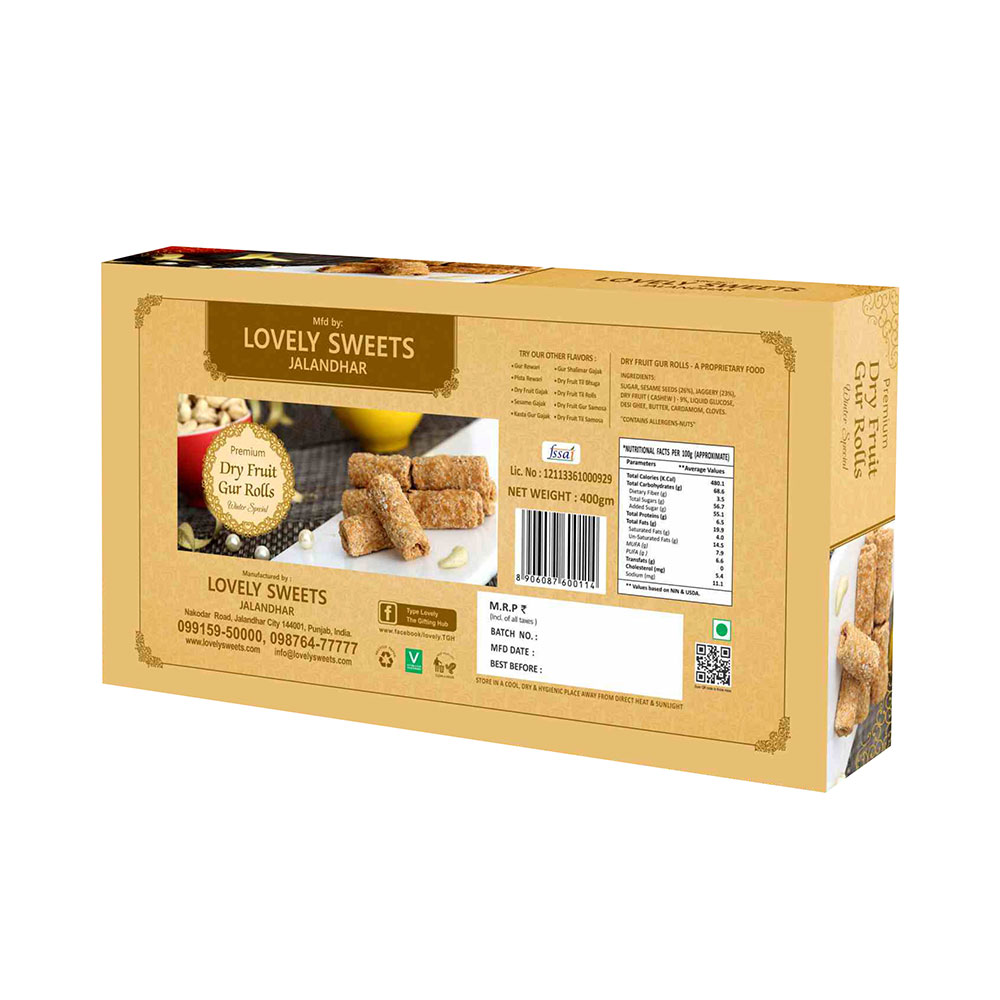 Dry Fruit Gur Roll - Image 3