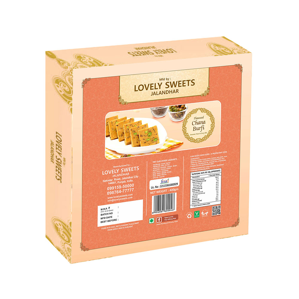 Flex Seed Chana Burfi (400 gms) - Image 3