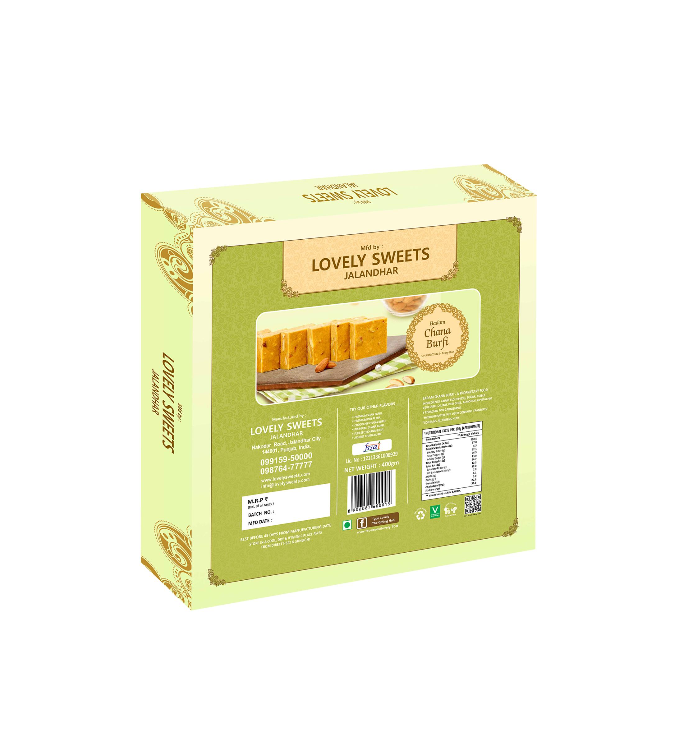 Badam Chana Burfi (400 gms) - Image 3