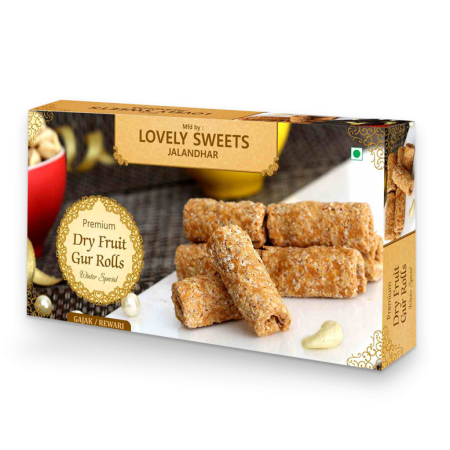 Dry Fruit Gur Roll